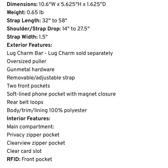 Lug Switcheroo Crossbody Bag NWT Black & Berry Plaid - Picture 6 of 6